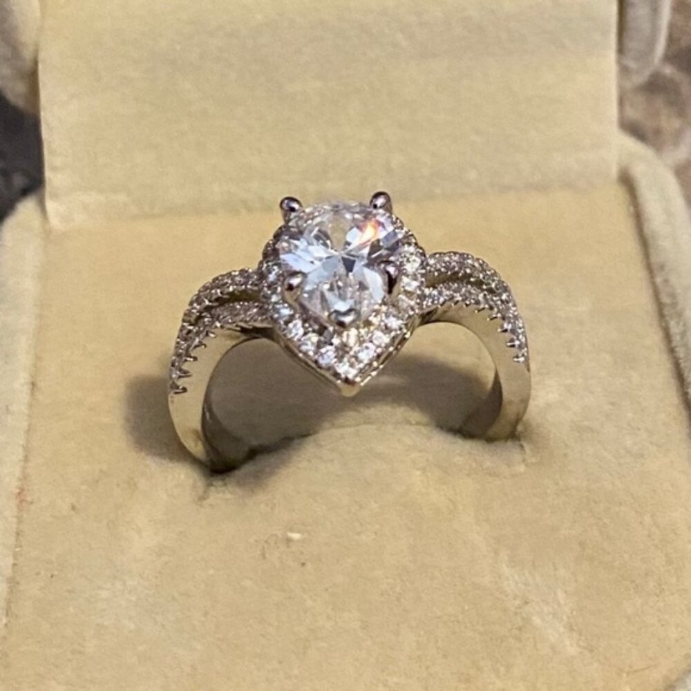 Diamond Solitaire Ring - image 3